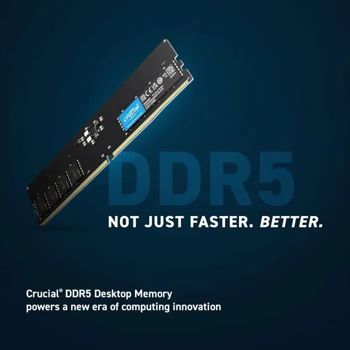 رم کامپیوتر DDR5 تک کاناله 5600 مگاهرتز CL46 کروشیال ظرفیت 32 گیگابایت -gallery-6