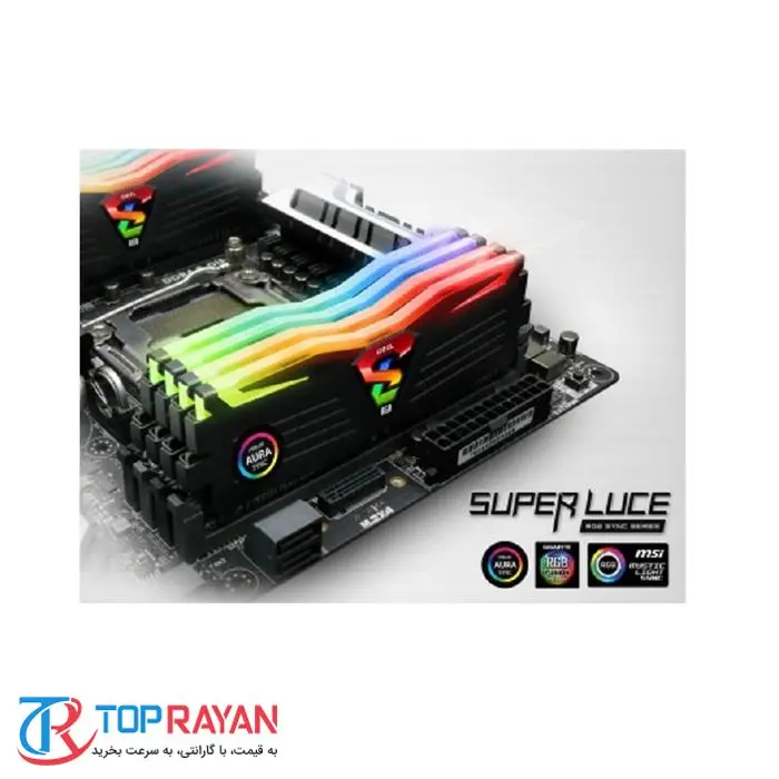 رم کامپیوتر ژل سری Super Luce RGB با حافظه ۸ گیگابایت و فرکانس ۳۲۰۰ مگاهرتز -gallery-5