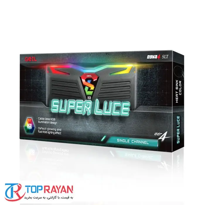 رم کامپیوتر ژل سری Super Luce RGB Lite با حافظه ۸ گیگابایت و فرکانس ۲۴۰۰ مگاهرتز -gallery-4