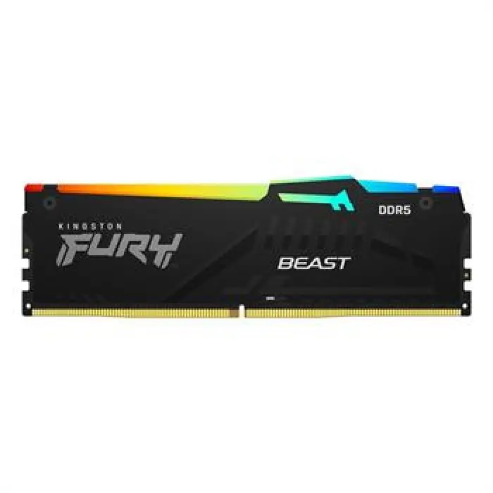رم کامپیوتر کینگستون مشکی مدل DDR5 Fury Beast دو کاناله 5200 مگاهرتز CL36 ظرفیت 64 گیگابایت -gallery-2