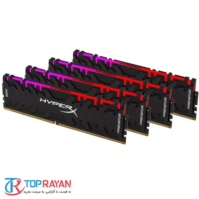 رم کامپیوتر ۴کاناله کینگستون مدل HyperX Predator RGB با حافظه ۳۲ گیگابایت و فرکانس ۳۶۰۰ مگاهرتز -gallery-11