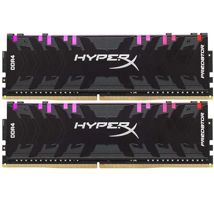 رم دسکتاپ DDR4 دو کاناله 3200 مگاهرتز CL16 کینگستون مدل HyperX Predator RGB ظرفیت 32 گیگابایت -gallery-3