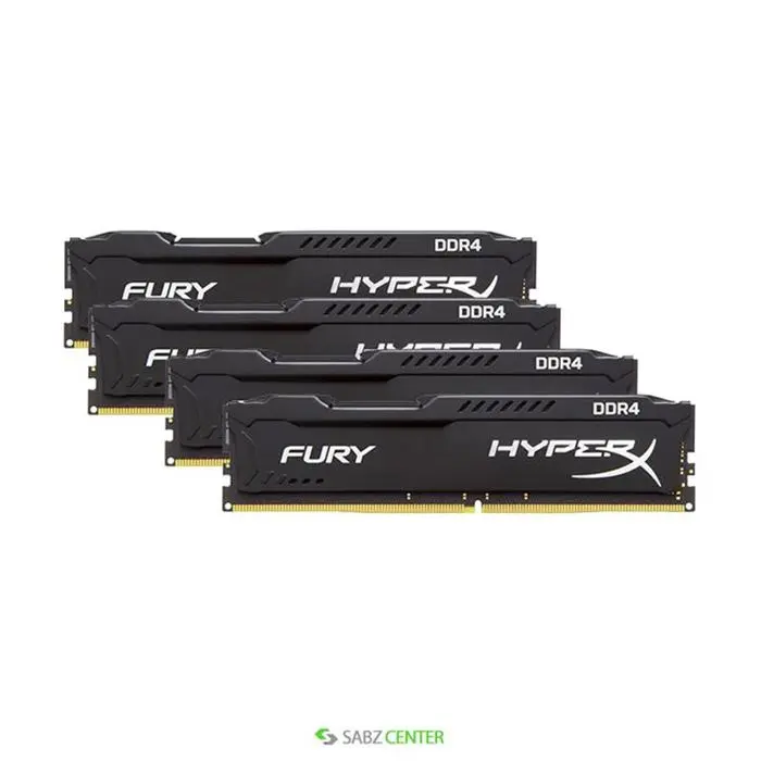 رم کامپیوتر کینگستون مدل HyperX Fury DDR4 2400MHz CL15 ظرفیت 32 گیگابایت -gallery-11