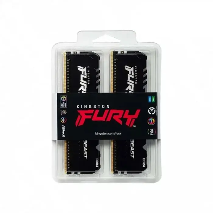 رم کامپیوتر کینگستون FURY Beast RGB فرکانس 3600 مگاهرتز با ظرفیت 32 گیگابایت دو کانال -gallery-7