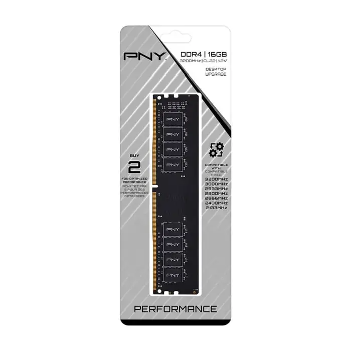 رم کامپیوتر DDR4 تک کاناله 3200 مگاهرتز CL22 پی ان وای ظرفیت 16 گیگابایت -gallery-4