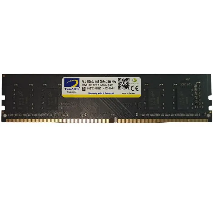 رم دسکتاپ DDR4 تک کاناله 2666 مگاهرتز CL19 تواینموس مدل 4DCS3JMPE ظرفیت 4 گیگابایت -gallery-4