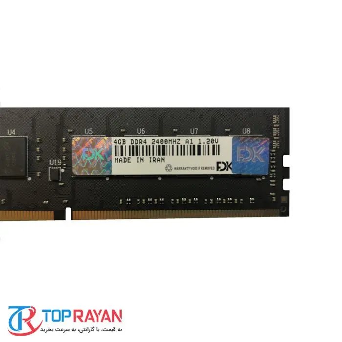 رم دسکتاپ DDR4 تک کاناله 2400 مگاهرتز CL17 فدک مدل A1 ظرفیت 4 گیگابایت -gallery-5