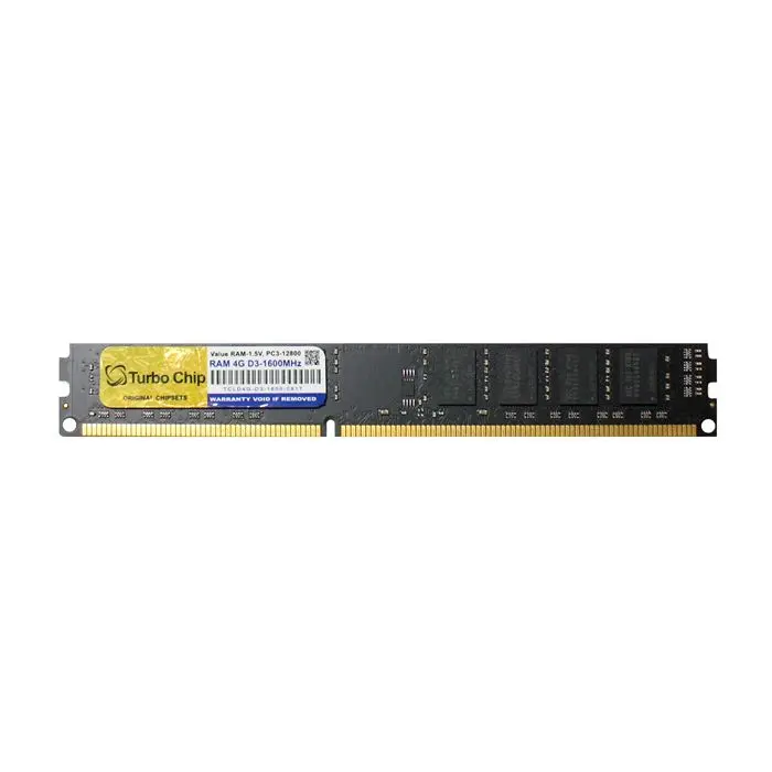رم دسکتاپ DDR3 تک کاناله 1600 مگاهرتز CL11 توربوچیپ مدل TCLD4G-D3-1600 ظرفیت 4 گیگابایت -gallery-3