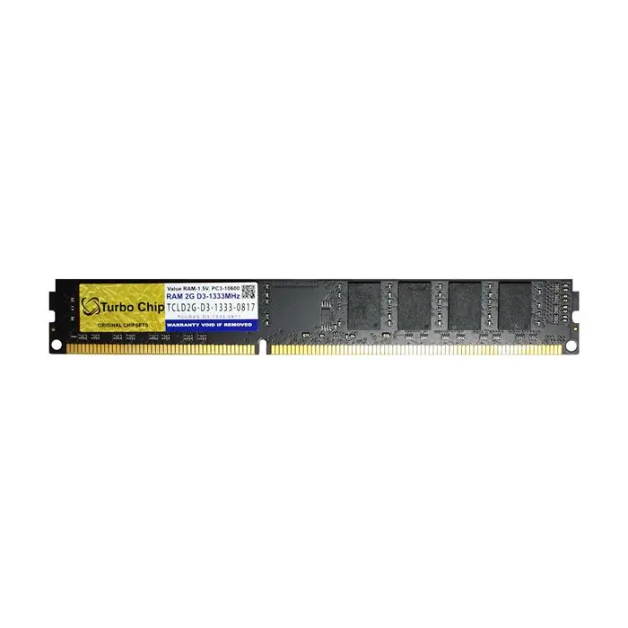رم دسکتاپ DDR3 تک کاناله 1333 مگاهرتز CL11 توربو چیپ مدل TCLD2G-D3-1333 ظرفیت 2 گیگابایت -gallery-3