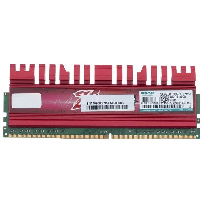 رم دسکتاپ DDR4 تک کاناله 2800 مگاهرتز CL14 کینگ مکس مدل Zeus ظرفیت 8 گیگابایت -gallery-12