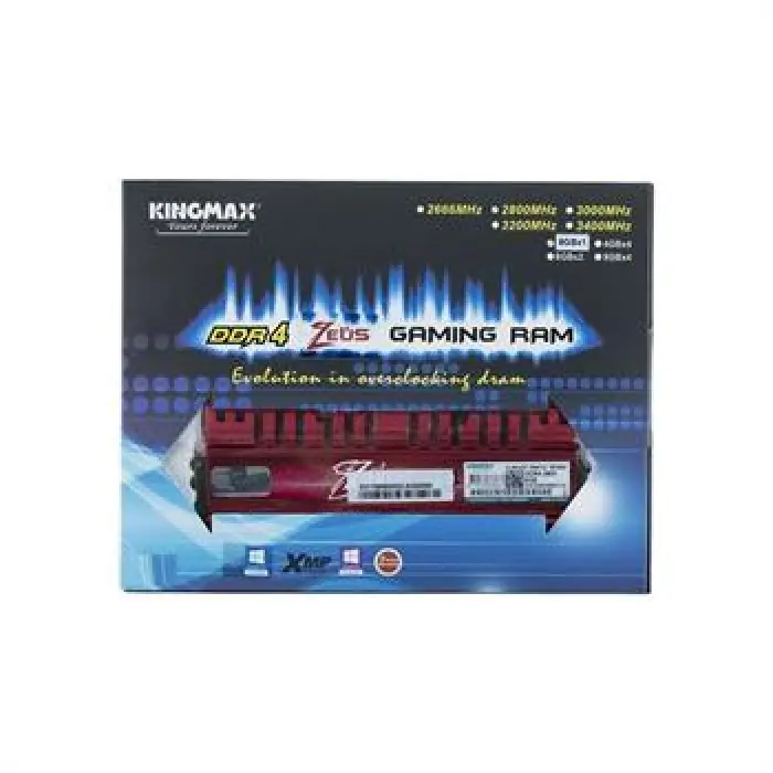 رم دسکتاپ DDR4 تک کاناله 2800 مگاهرتز CL14 کینگ مکس مدل Zeus ظرفیت 8 گیگابایت -gallery-3
