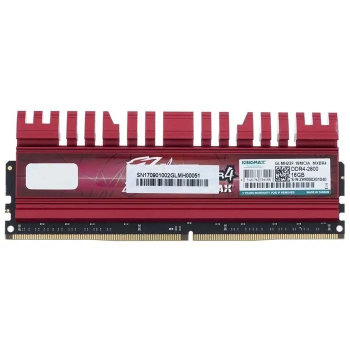 رم دسکتاپ DDR4 تک کاناله 2800 مگاهرتز CL14 کینگ مکس مدل Zeus ظرفیت 16 گیگابایت -gallery-14