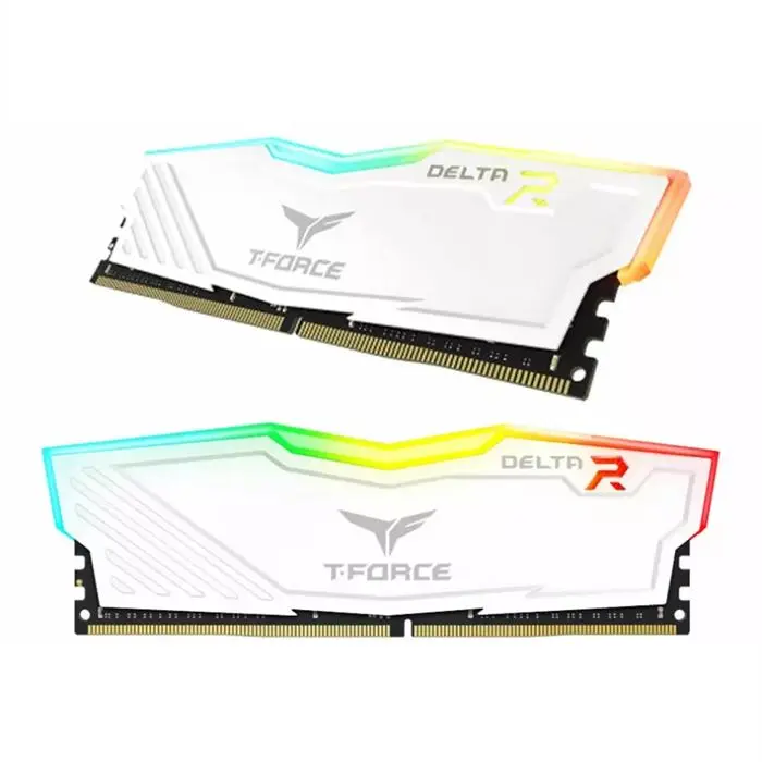 رم تیم گروپ مدل دلتا رنگ سفید RGB GAMING 32GB 16GBx2 3200Mhz CL16 -gallery-3