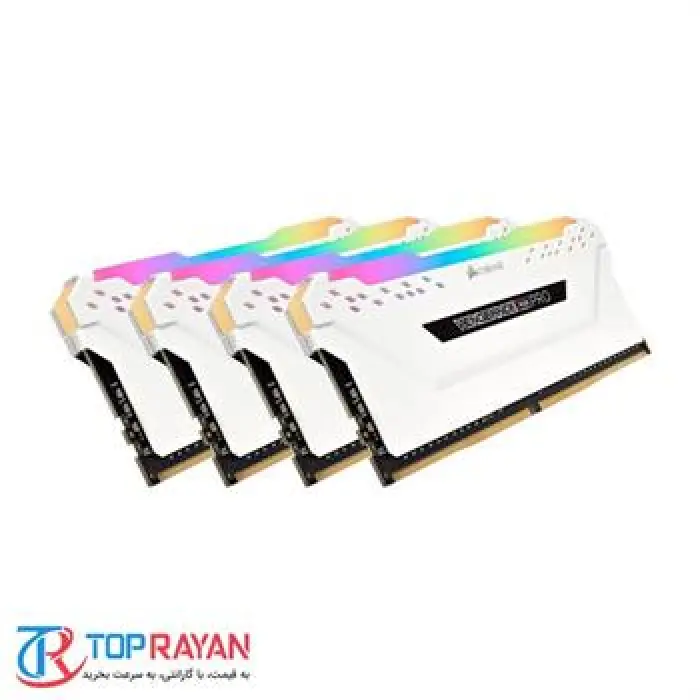 رم کامپیوتر کرسیر Corsair VENGEANCE RGB PRO White DDR4 32GB 3200MHz -gallery-3