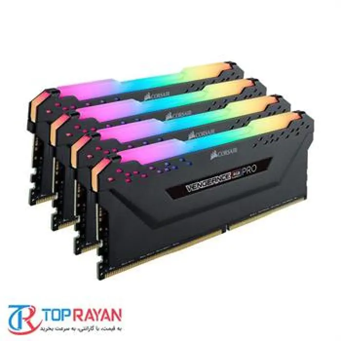 رم کامپیوتر کرسیر Corsair VENGEANCE RGB PRO Black DDR4 32GB 3200MHz -gallery-2