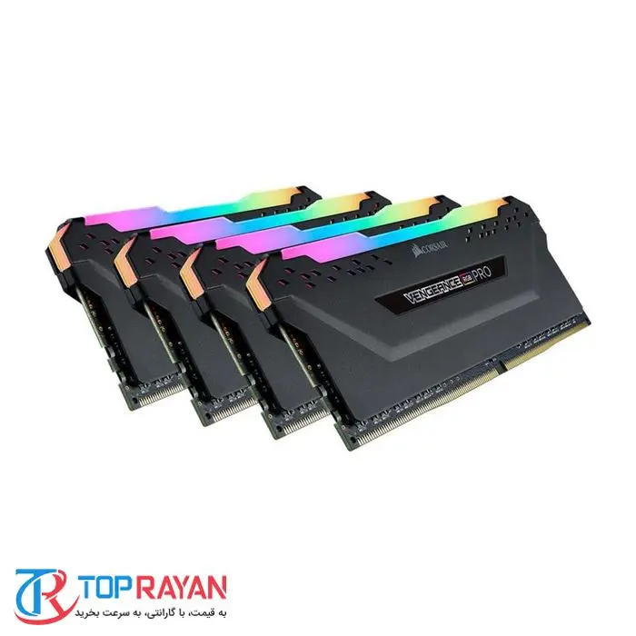 رم کامپیوتر کرسیر Corsair VENGEANCE RGB PRO Black DDR4 32GB 3200MHz -gallery-4