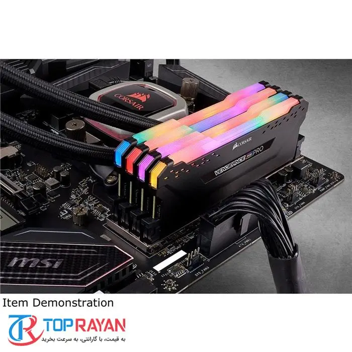 رم کامپیوتر کرسیر Corsair VENGEANCE RGB PRO Black DDR4 32GB 3200MHz -gallery-6