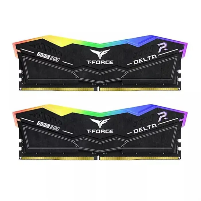 رم تیم گروپ مدل DELTA RGB BLACK 32GB 16GBx2 6200MHz CL38 DDR5 -gallery-4