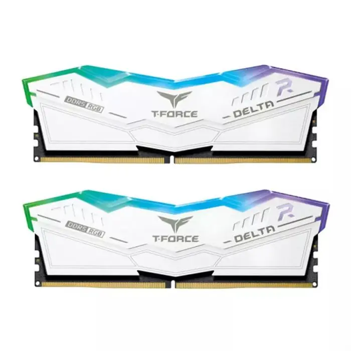 رم تیم گروپ مدل DELTA RGB White 32GB 16GBx2 6200MHz CL38 DDR5 -gallery-2