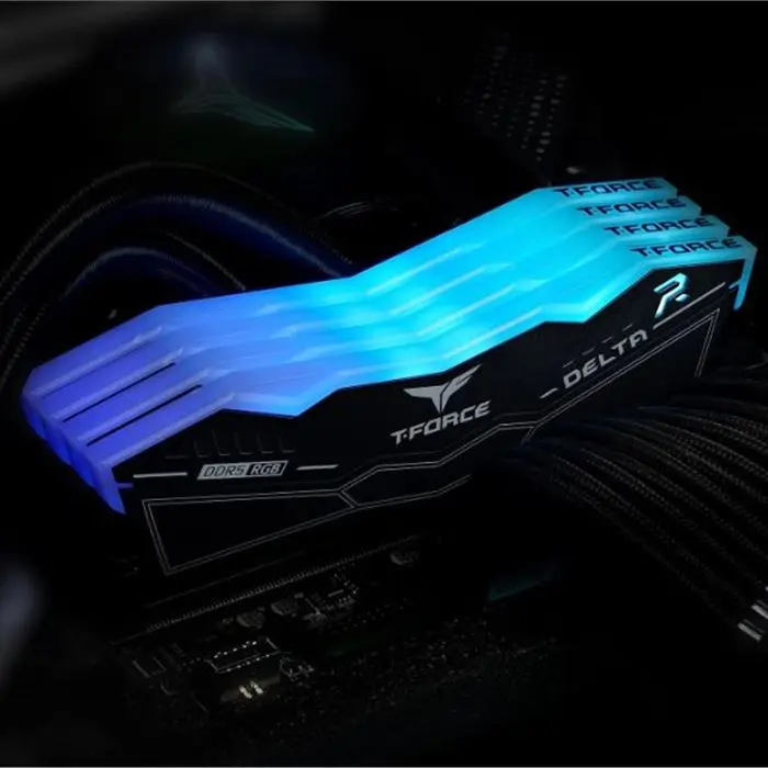 رم تیم گروپ مشکی T-Force DELTA RGB 32GB 16GB×2 6400Mhz CL40 -gallery-9