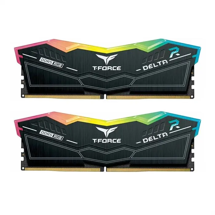 رم تیم گروپ مشکی T-Force DELTA RGB 32GB 16GB×2 6400Mhz CL40 -gallery-5