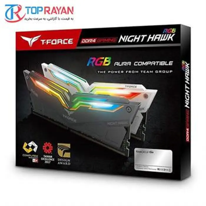 رم دسکتاپ DDR4 دو کاناله 3200 مگاهرتز CL16 تیم گروپ مدل NIGHT HAWK ظرفیت 32 گیگابایت -gallery-3