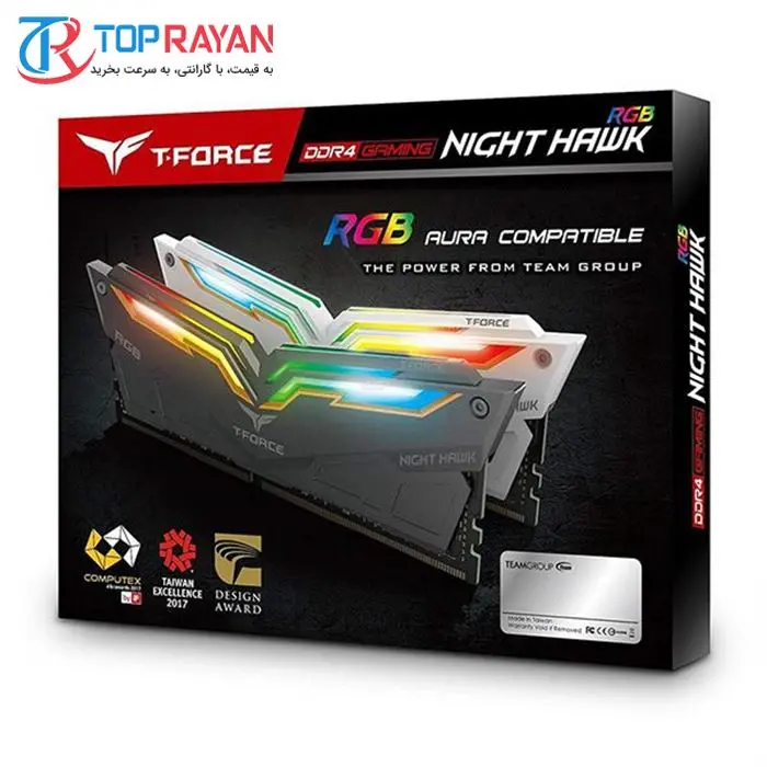 رم دسکتاپ DDR4 دو کاناله 3200 مگاهرتز CL16 تیم گروپ مدل NIGHT HAWK ظرفیت 32 گیگابایت -gallery-8