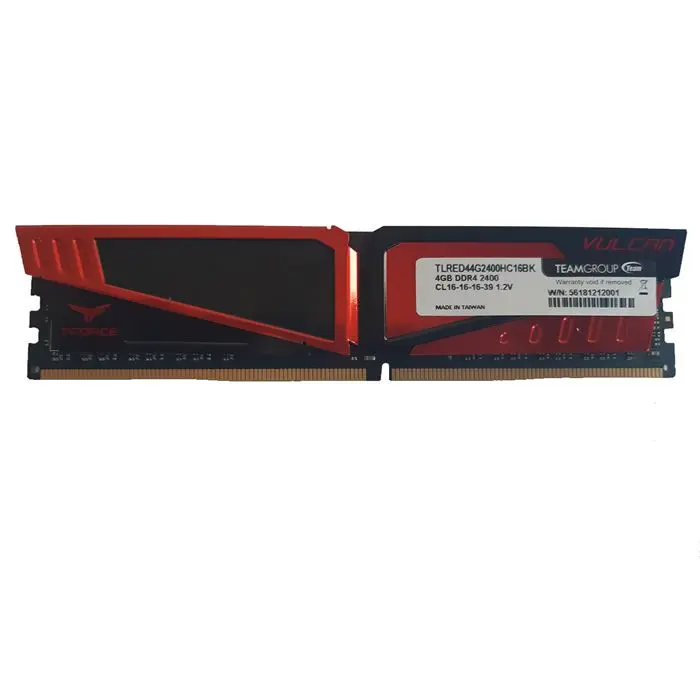 رم دسکتاپ DDR4 تک کاناله 2400 مگاهرتز CL16 تیم گروپ مدل TFORCE VULCAN GAMING ظرفیت 4 گیگابایت -gallery-2