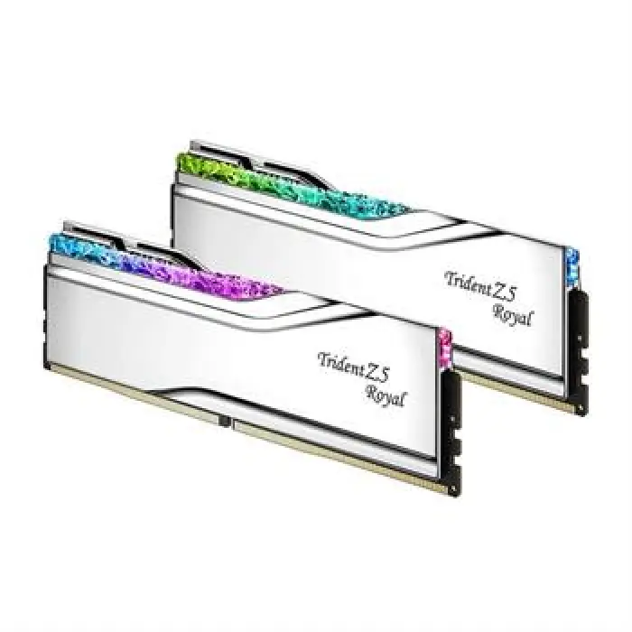 رم کامپیوتر DDR5 دو کاناله 7200 مگاهرتز CL34 جی اسکیل Trident Z5 Royal Silver RGB ظرفیت 32 گیگابایت -gallery-2