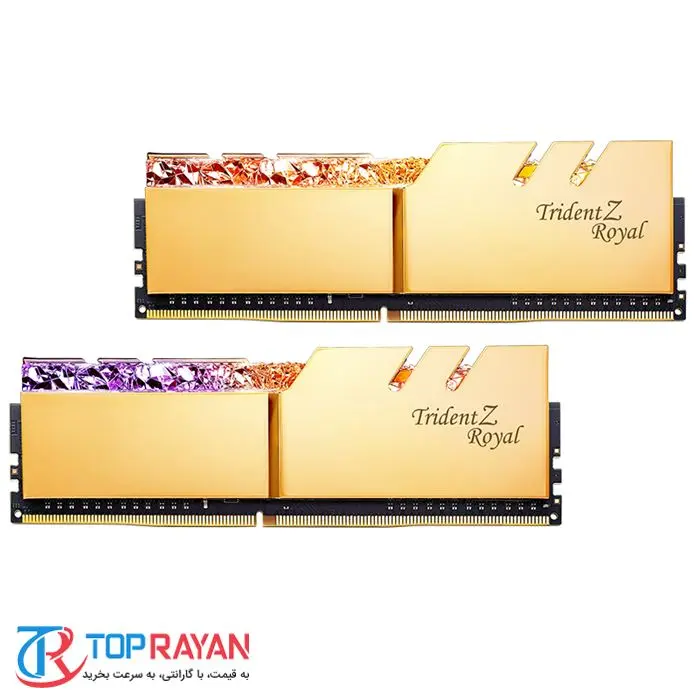 رم کامپیوتر RAM جی اسکیل دو کاناله مدل Trident Z Royal RG DDR4 4266MHz CL17 Dual ظرفیت 32 گیگابایت -gallery-5
