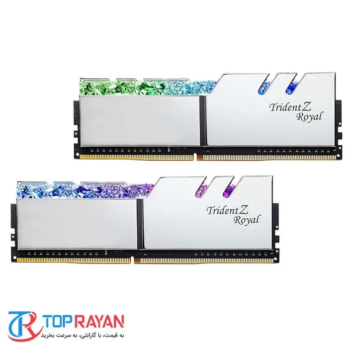 رم کامپیوتر RAM جی اسکیل دو کاناله مدل Trident Z Royal RS DDR4 4266MHz CL17 Dual ظرفیت 32 گیگابایت -gallery-6
