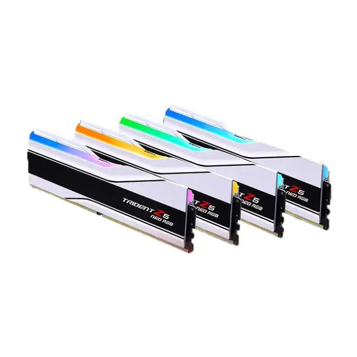 رم کامپیوتر DDR5 چهار کاناله 6000 مگاهرتز CL32 جی اسکیل مدل Trident Z5 NEO RGB Silver ظرفیت 256 گیگابایت -gallery-3