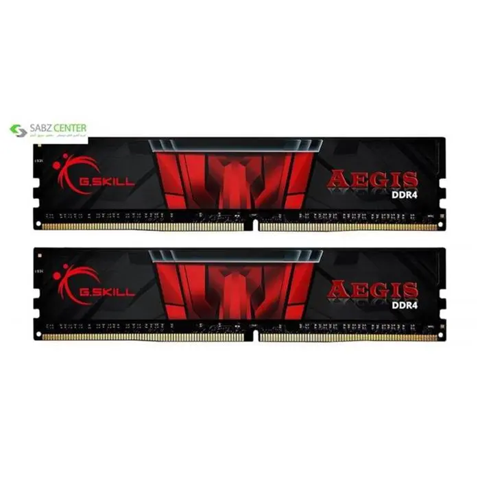 رم دسکتاپ DDR4 دو کاناله 2400 مگاهرتز CL17 جی اسکیل مدل Aegis ظرفیت 8 گیگابایت -gallery-4