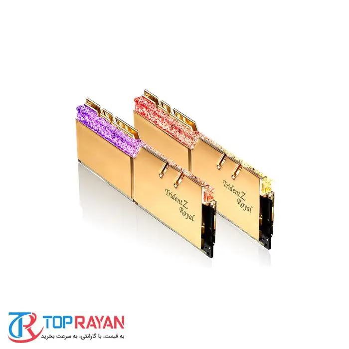 رم کامپیوتر DDR4 دو کاناله 3200 مگاهرتز CL16 جی اسکیل مدل Trident Z Royalظرفیت 16 گیگابایت -gallery-9