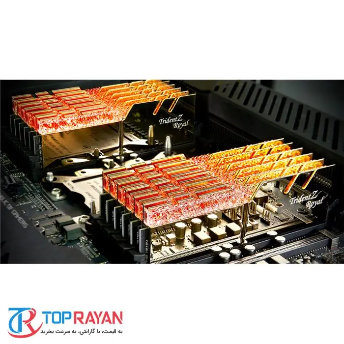 رم کامپیوتر DDR4 دو کاناله 3200 مگاهرتز CL16 جی اسکیل مدل Trident Z Royalظرفیت 16 گیگابایت -gallery-8