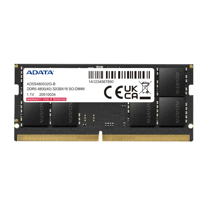 رم لپتاپ DDR5 تک کاناله 4800 مگاهرتز CL40 ای دیتا مدل Premier ظرفیت 16 گیگابایت -gallery-2