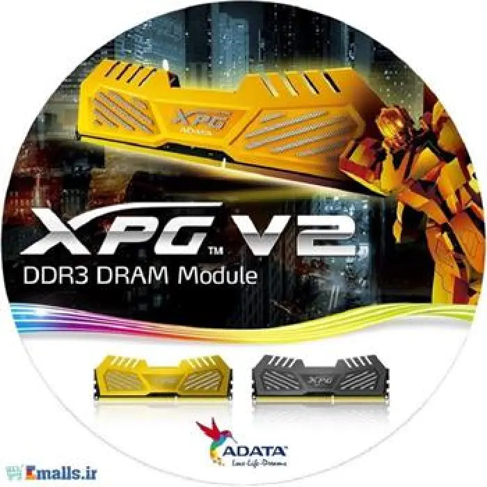رم دسکتاپ DDR3 دو کاناله 2400 مگاهرتز CL11 ای دیتا مدل XPG V2 ظرفیت 8 گیگابایت -gallery-3