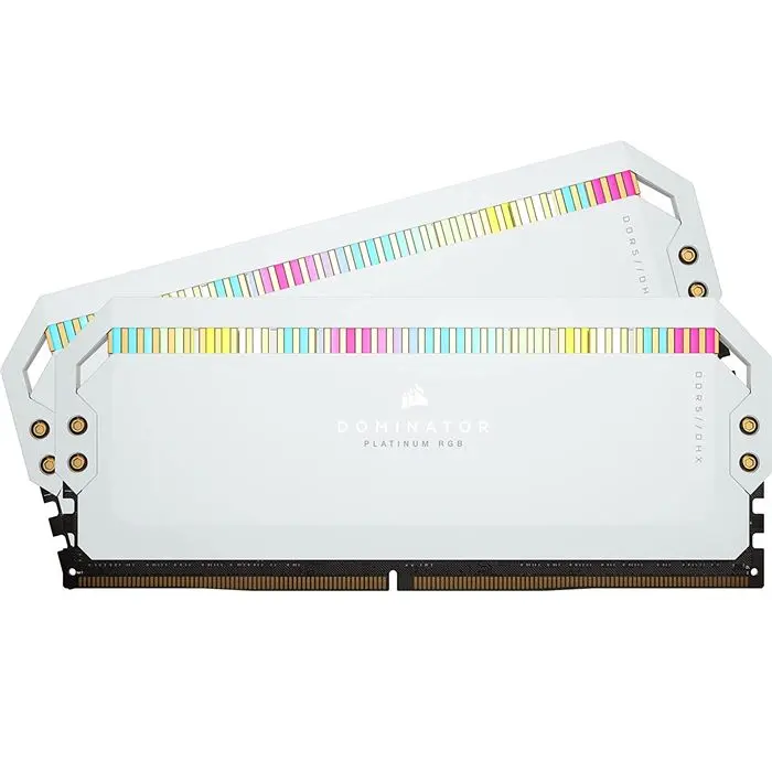 رم کامپیوتر DDR5 دو کاناله 5600 مگاهرتز CL36 کورسیر سفید مدل Dominator Platinum RGB ظرفیت 32 گیگابایت -gallery-1