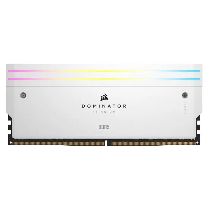 رم کامپیوتر DDR5 دو کاناله 6000 مگاهرتز CL30 کورسیر Dominator Titanium White RGB ظرفیت 64 گیگابایت -gallery-8