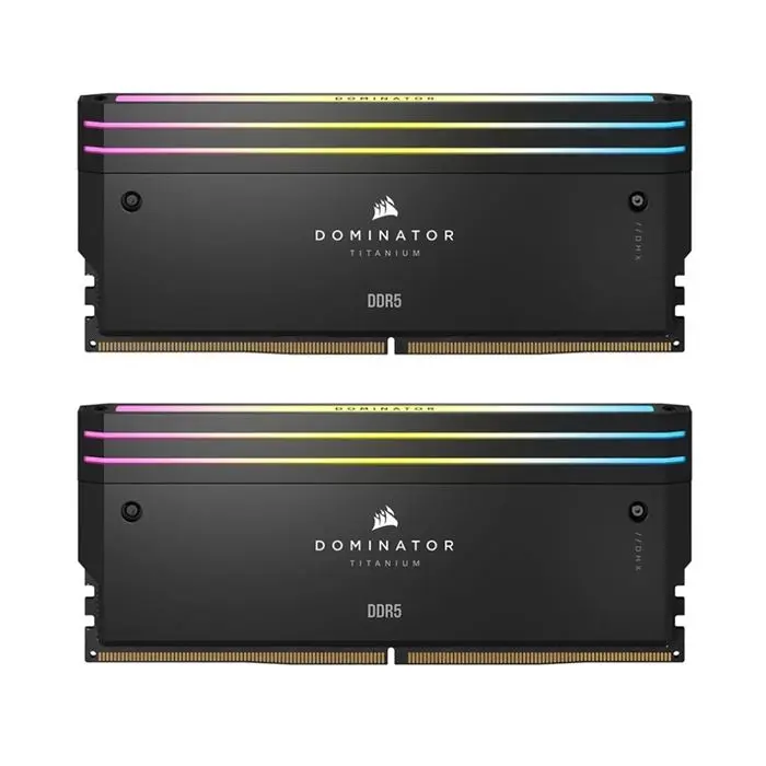 رم کامپیوتر DDR5 دو کاناله 6400 مگاهرتز CL32 کورسیر مدل Dominator Titanium RGB ظرفیت 32 گیگابایت -gallery-4