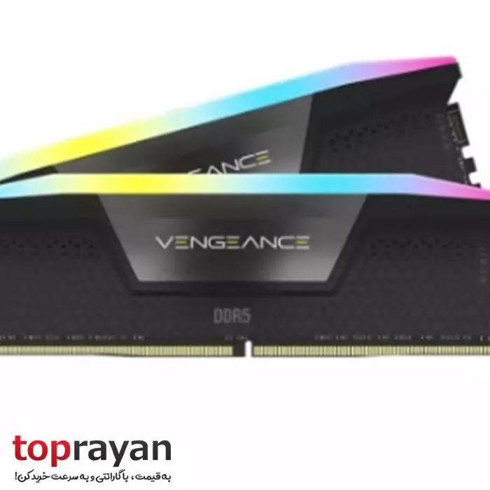 رم کامپیوتر DDR5 دو کاناله 5200 مگاهرتز CL38 کورسیر VENGEANCE RGB ظرفیت 96 گیگابایت -gallery-4