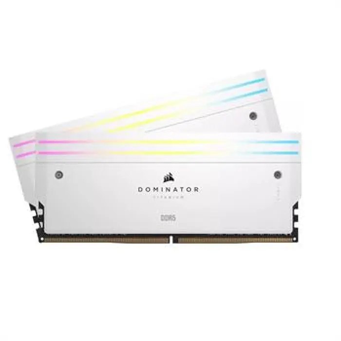 رم کامپیوتر DDR5 دو کاناله 7200 مگاهرتز CL34 کورسیر سفید مدل Dominator Titanium ظرفیت 32 گیگابایت ‌ -gallery-1