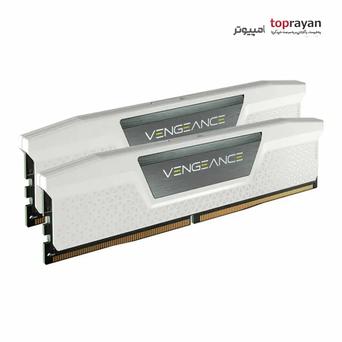 رم کامپیوتر DDR5 دو کاناله 5600 مگاهرتز CL40 کورسیر سفید مدل VENGEANCE ظرفیت 32 گیگابایت -gallery-5