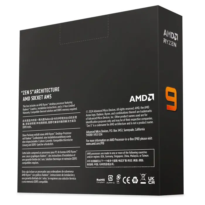 پردازنده ای ام دی Ryzen 9 9950X با باکس -gallery-6