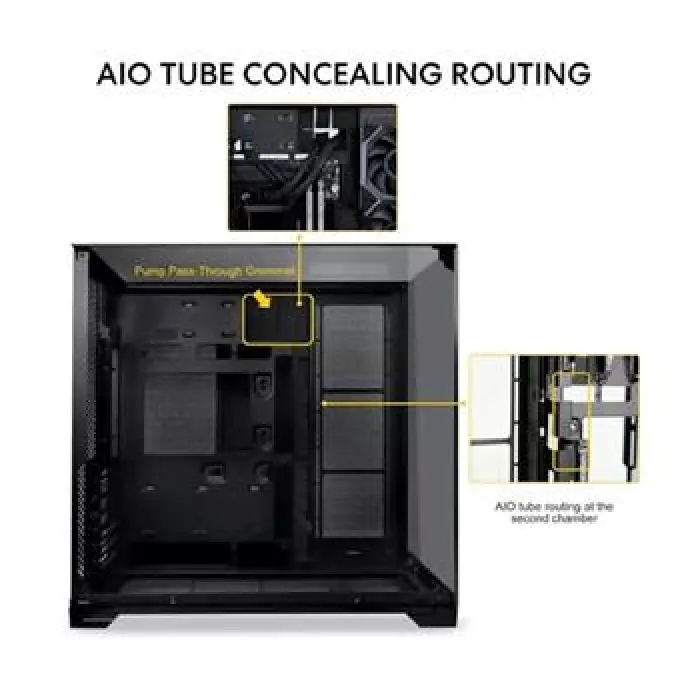 کیس گیمینگ لیان لی Case Lian-Li O11 Vision Compact -gallery-4