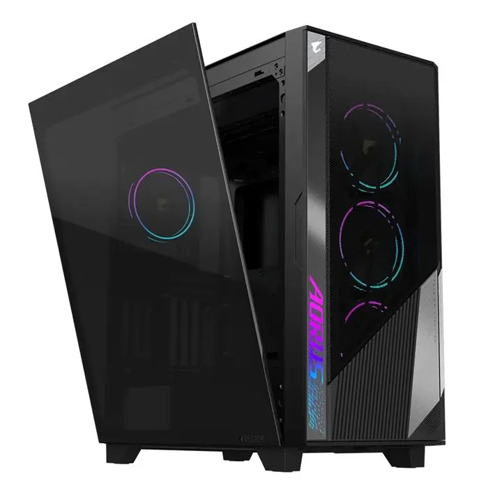 کیس گیمینگ گیگابایت مشکی Case GigaByte Aorus C500 Glass -gallery-12