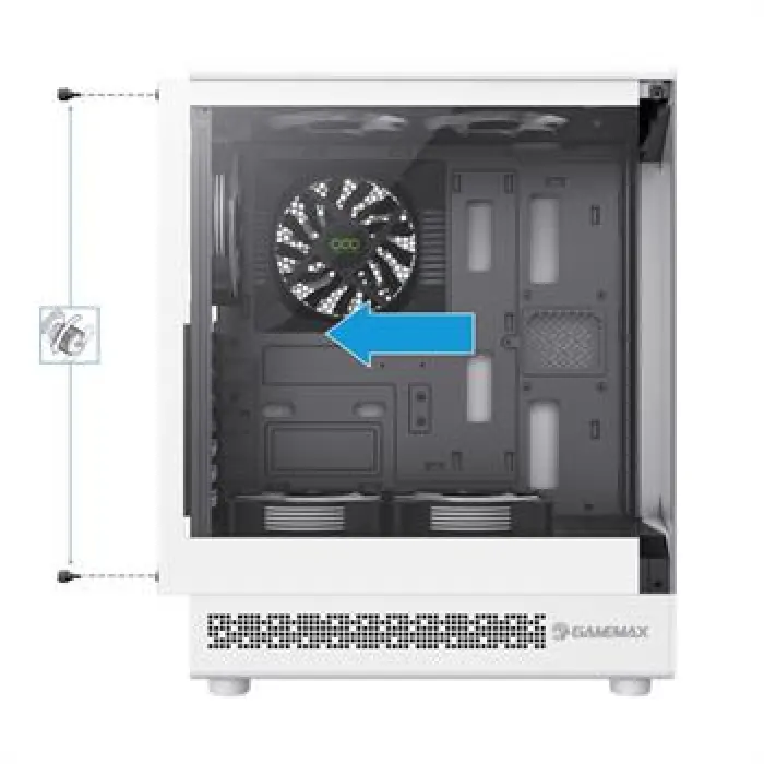 کیس گیم مکس GAMEMAX VISTA COC WHITE -gallery-9