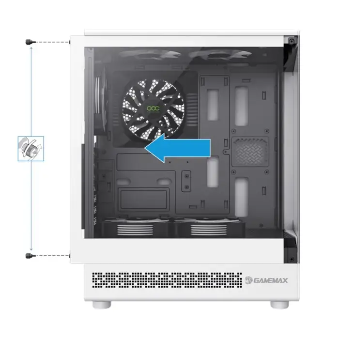 کیس گیم مکس GAMEMAX VISTA COC WHITE -gallery-19