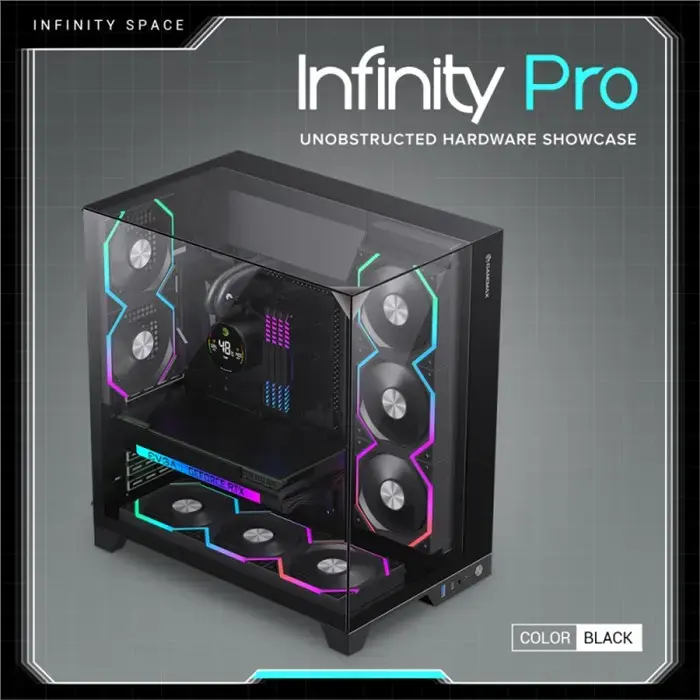 کیس گیمینگ گیم مکس مدل GAMEMAX CASE INFINITY PRO BLACK -gallery-11
