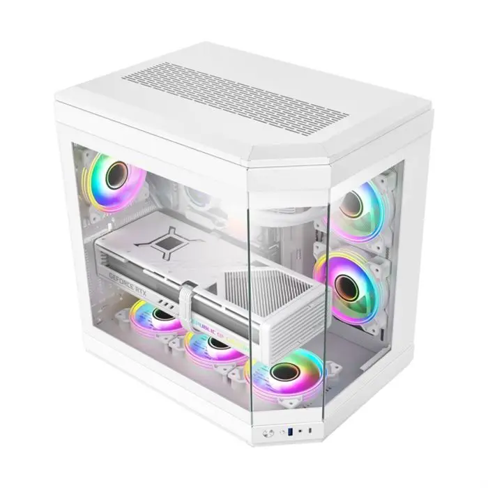 کیس گیم مکس سفید Case Gaming HYPE White -gallery-9